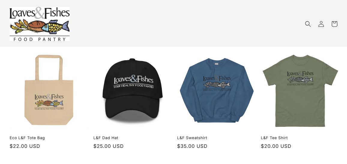 Purchase Loaves & Fishes Apparel!